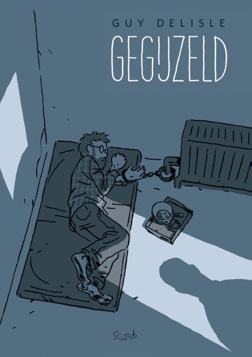Omslag graphic novel Gegijzeld door Guy Delisle
